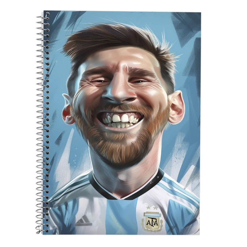 دفتر زبان 50 برگ مدوپد مدل سه خط طرح مسی messi کد DF14052