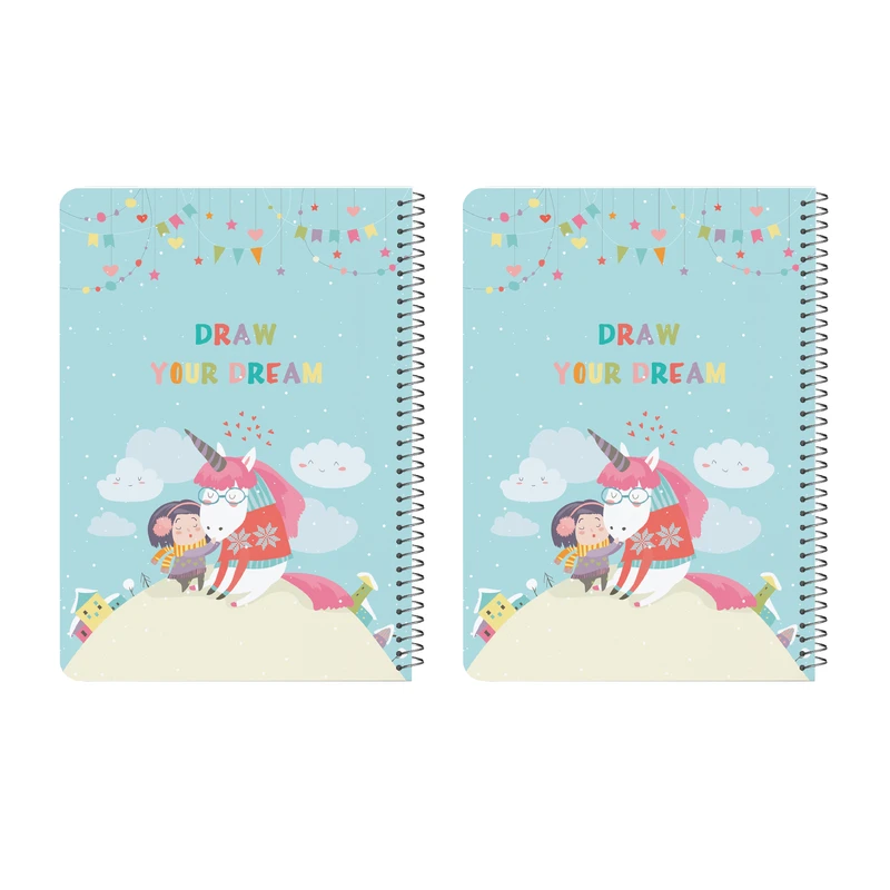  دفتر مشق 50 برگ کد U مجموعه 2 عددی