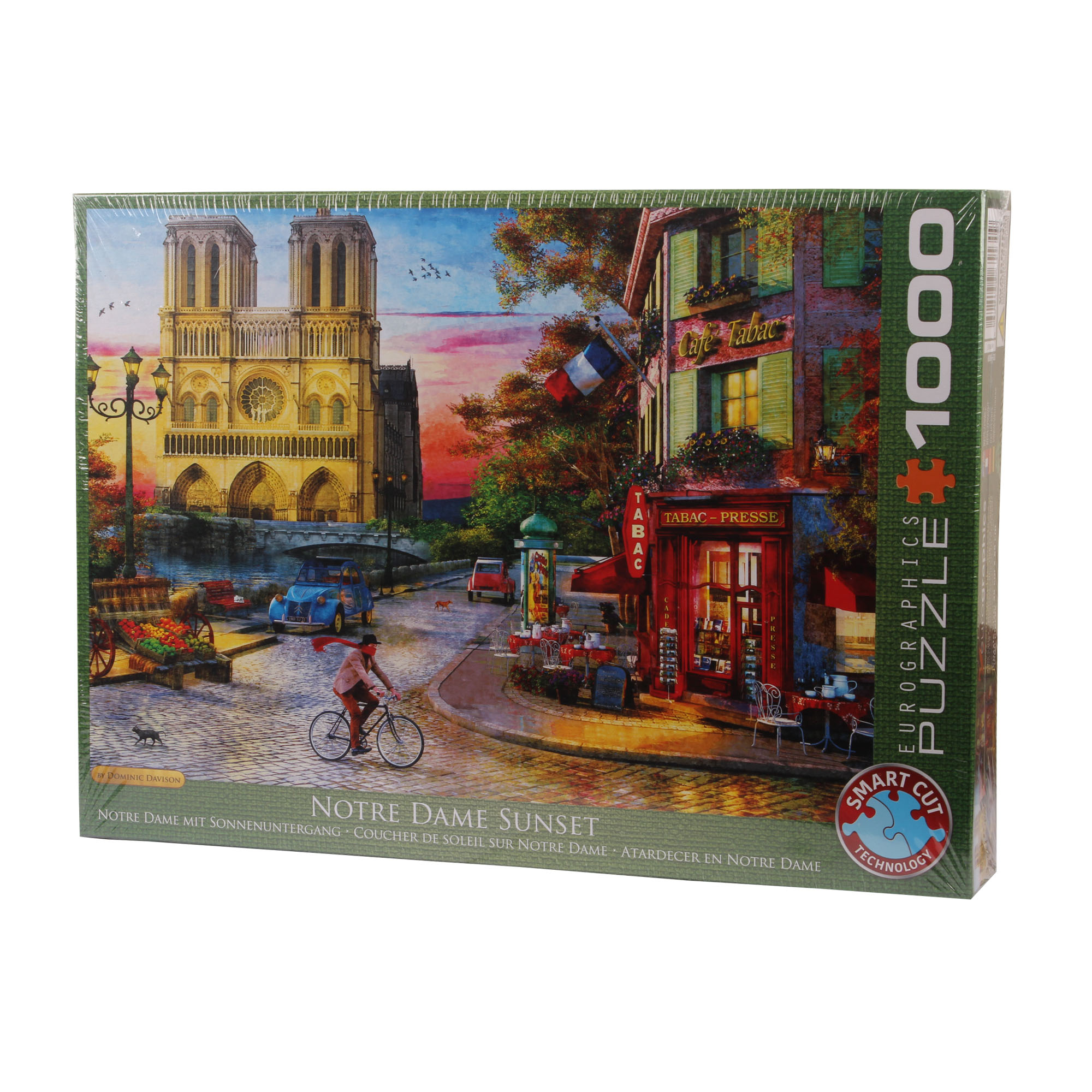 پازل 1000 تكه يوروگرافيكس پازلز مدل Notre dame sunset کد P50
