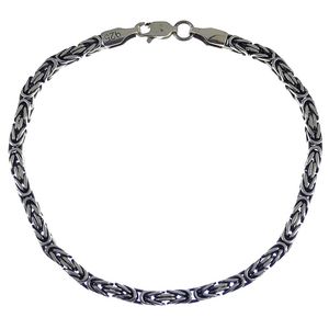 دستبند نقره مردانه گیرا مدل G0184
