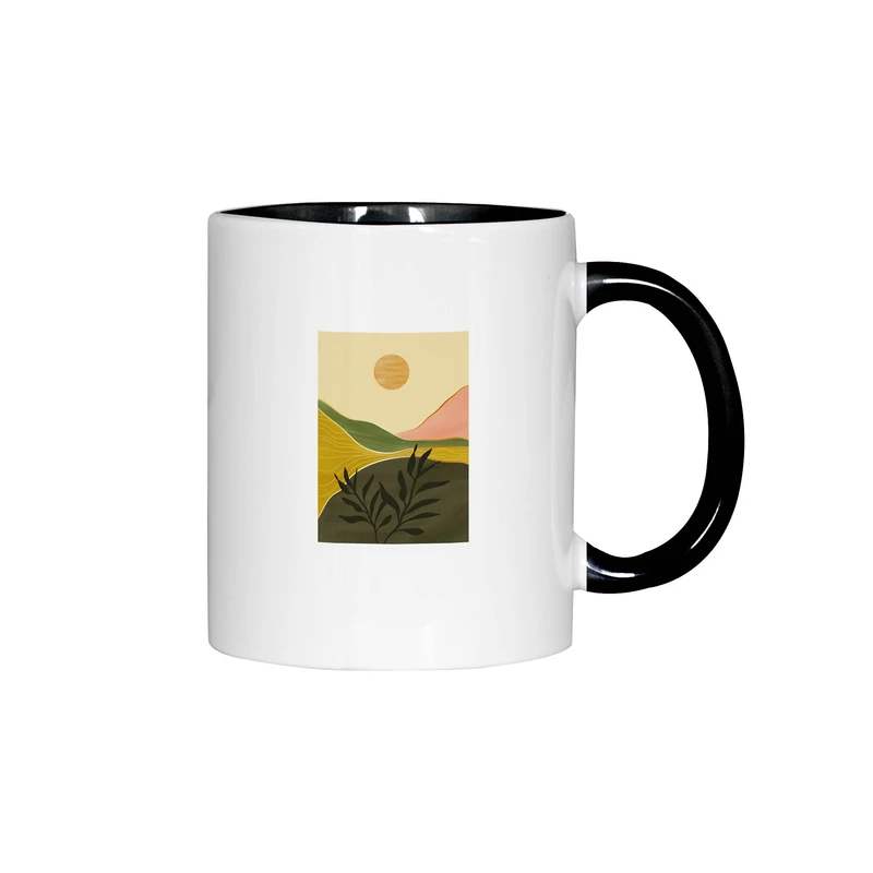 ماگ ژالینو طرح ماه و شب مینیمال کد 001