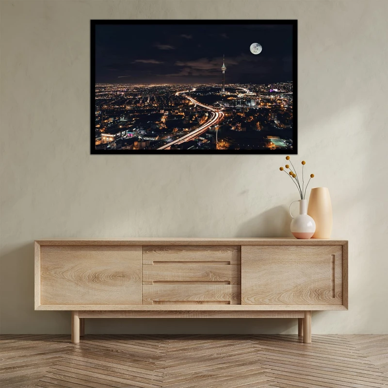 تابلو بکلیت طرح منظره شهری شهر تهران برج میلاد مدل B-bu2719