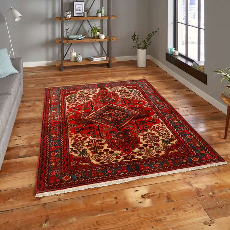 فرش دستبافت سه و نیم متری مدل نهاوند ایلیاتی کد 521107r