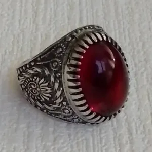 انگشتر نقره مردانه مدل 502