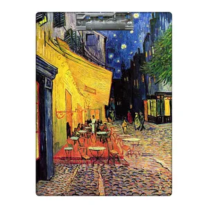 تخته شاسی طرح کافه در شب ونگوگ  کد 6525939 سایز A4