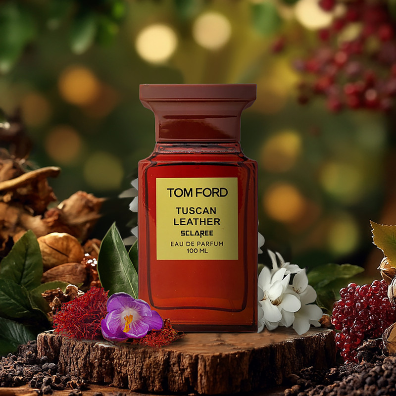 ادو پرفیوم مردانه اسکلاره مدل Tom Ford Tuscan Leather با رایحه گرم و تلخ حجم 100 میلی لیتر