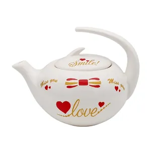 قوری مدل ارکیده کد 11213xlove گنجایش 600 میلی لیتر