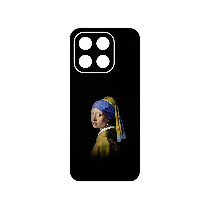 برچسب پوششی ماهوت مدل Girl with a Pearl Earring of Vermeer مناسب برای گوشی موبایل آنر X6c