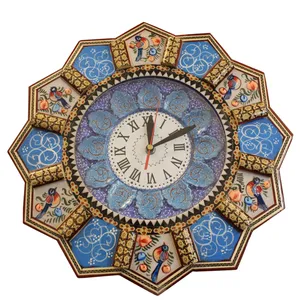 ساعت دیواری خاتم کاری مدل فروزان