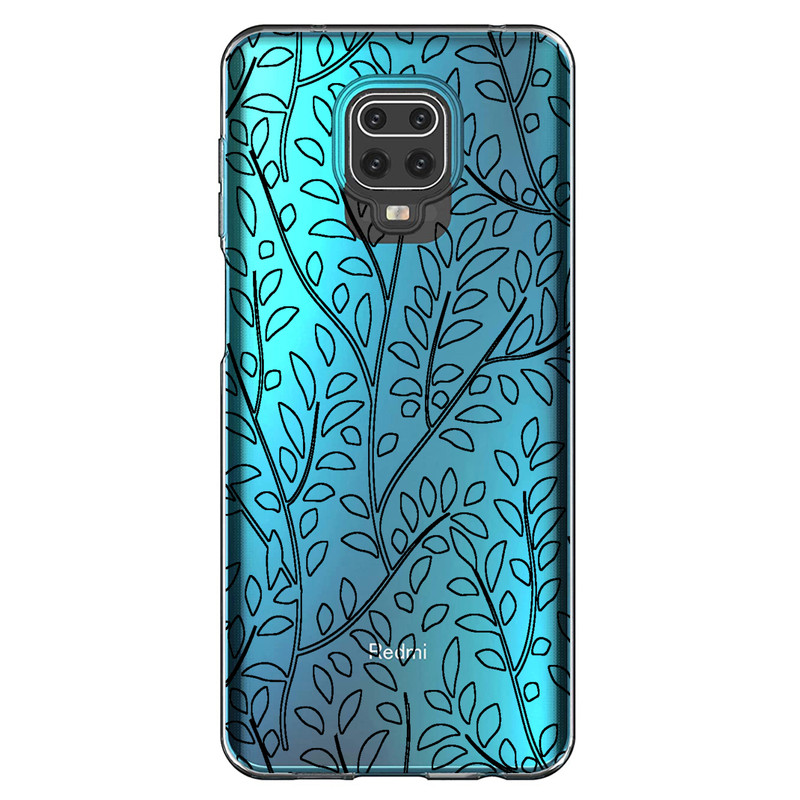 کاور مگافون طرح برگ مدل C45-B مناسب برای گوشی موبایل شیائومی Redmi Note 9s / 9 Pro / 9 Pro Max