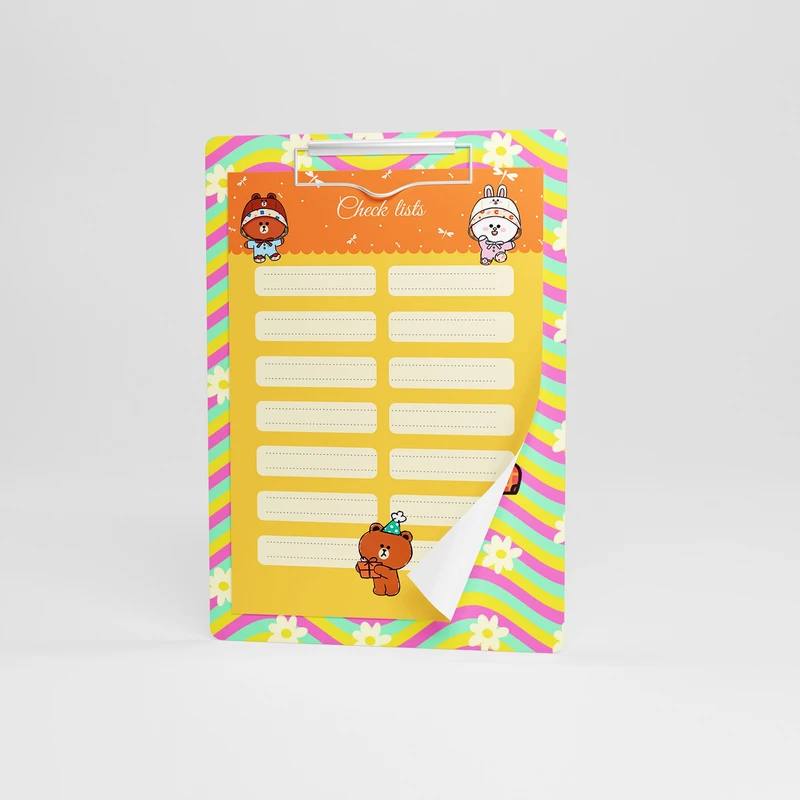 تخته شاسی اسپادانا مدل چک لیست طرح Friends سایزA5