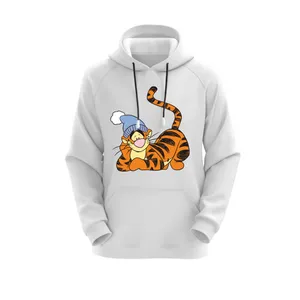 هودی زنانه مدل ببری کد J220 رنگ سفید