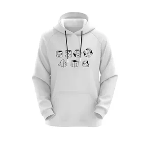 هودی زنانه مدل تاس کد E35 رنگ سفید