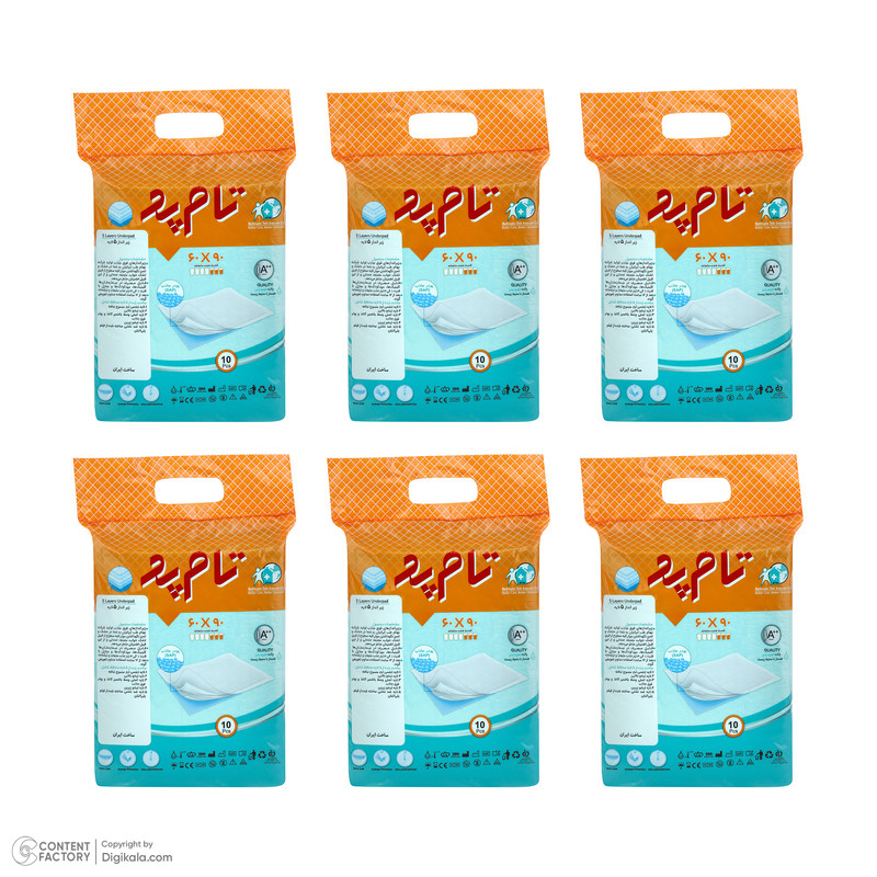 زیر انداز بیمار تام پد مدل 60905 بسته 6 عددی