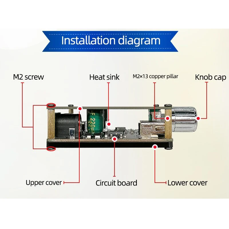 عکس شماره 9 : ماژول آمپلی فایر بلوتوثی مدل 50w_x2 کد a type usb
