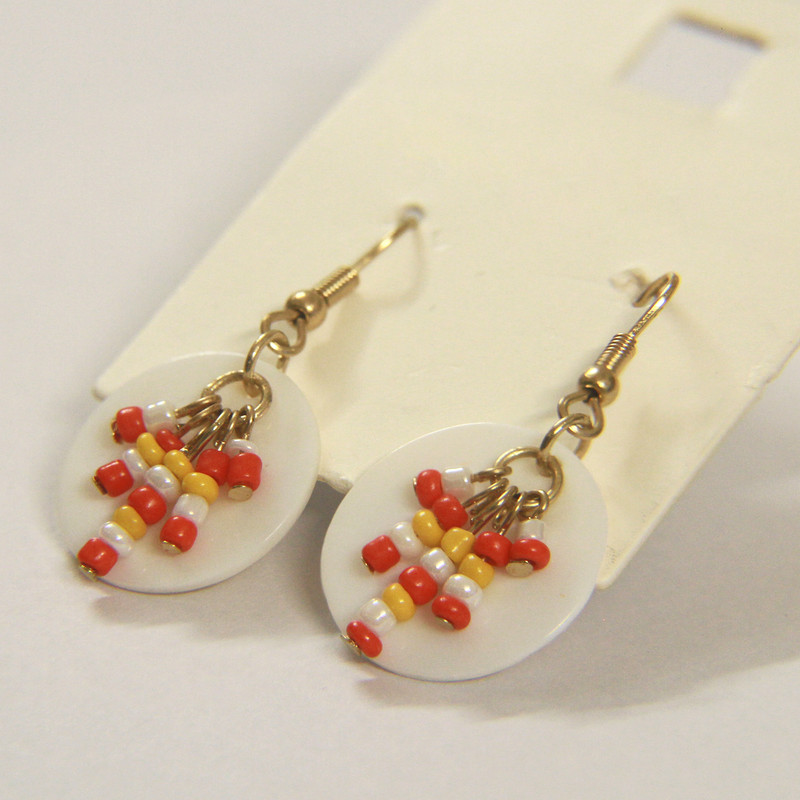 گوشواره زنانه مدل آبنباتی کد BD44 گوشواره زنانه مدل آبنباتی کد BD44