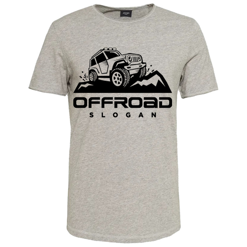 تیشرت آستین کوتاه مردانه مدل افرود کد M195 رنگ طوسی