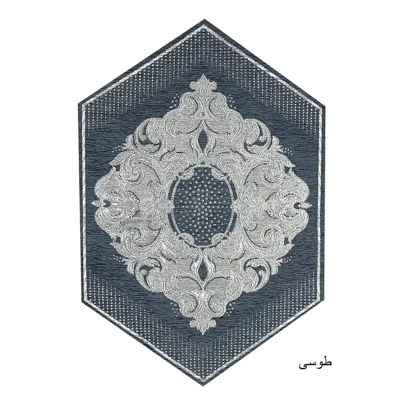 رومیزی مدل مخمل شاپسند مجموعه 6 عددی