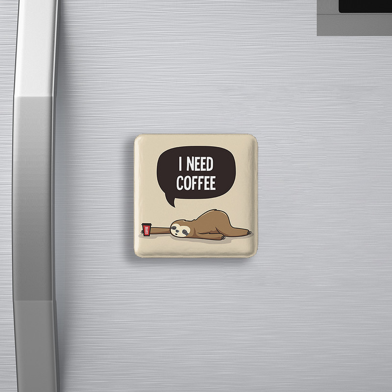 مگنت خندالو طرح قهوه Coffee  مدل مربعی کد 22010