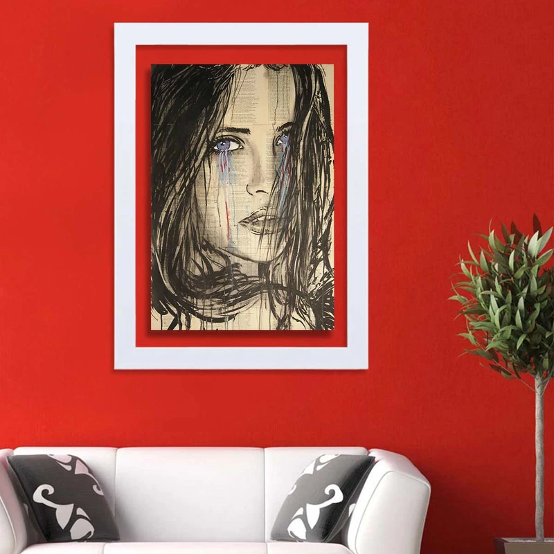 تابلو گالری استاربوی طرح پرتره دختر مدل هنری HL263