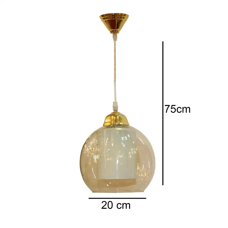 لوستر تک شعله پلاس نور شو مدل صدف 5