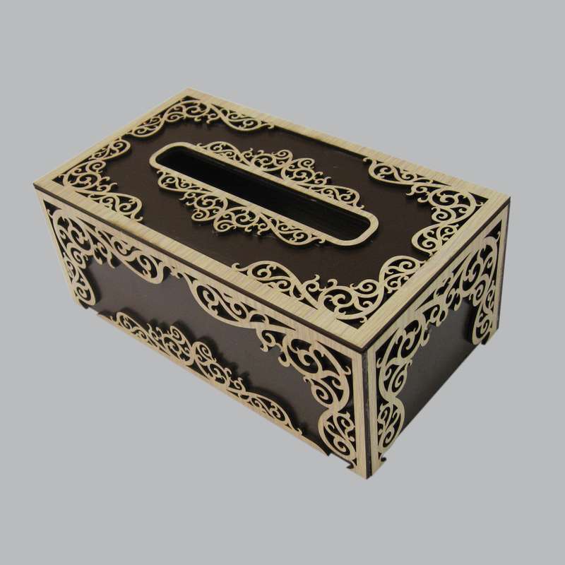 جعبه دستمال کاغذی مدل آذین جعبه دستمال کاغذی مدل آذین
