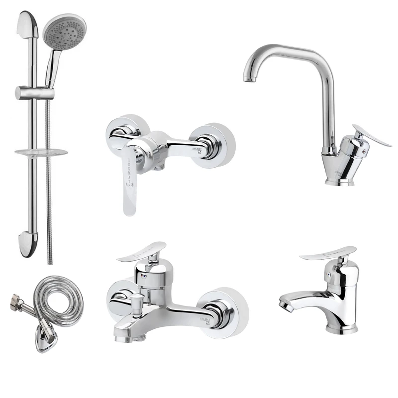 ست شیرآلات حکمت نشان مدل چکاوک CH2 مجموعه 6 عددی