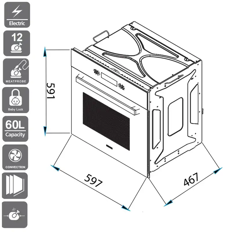 فر برقی استیل البرز مدل FE54