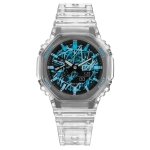 ساعت مچی عقربه ای مدل کرنومتردار بند سیلیکونی کد 7