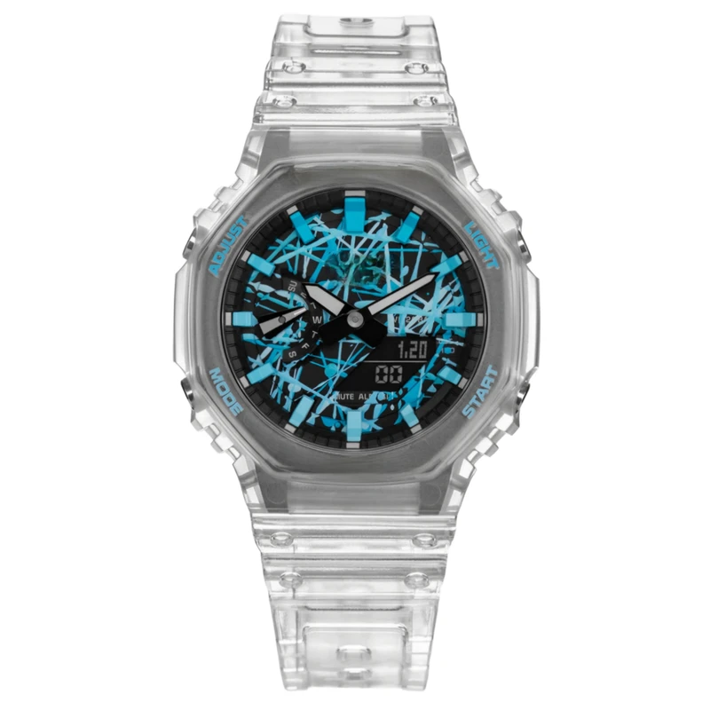 ساعت مچی عقربه ای مدل کرنومتردار بند سیلیکونی کد 7