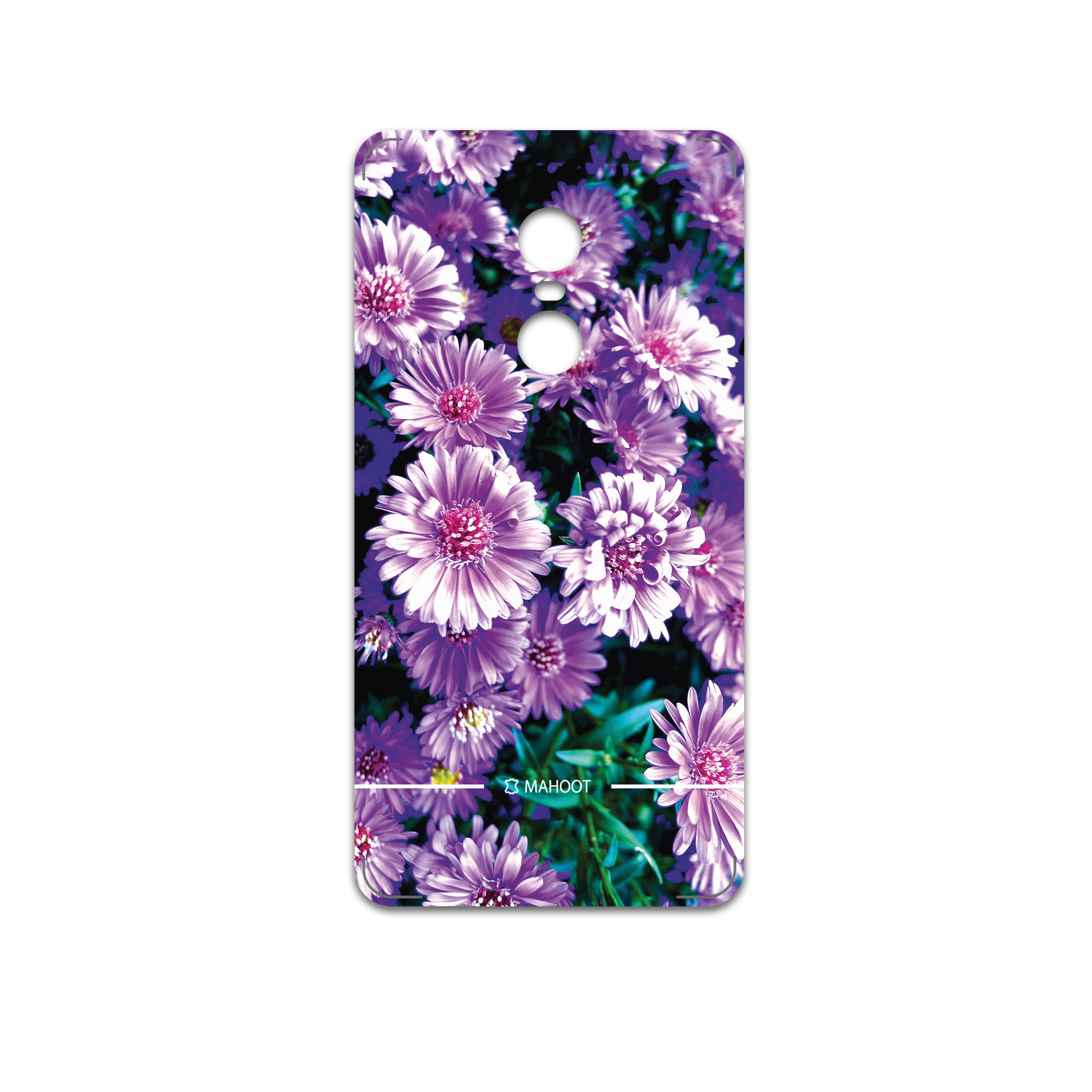 برچسب پوششی ماهوت مدل Purple-Flower مناسب برای گوشی موبایل شیائومی Redmi Note 4