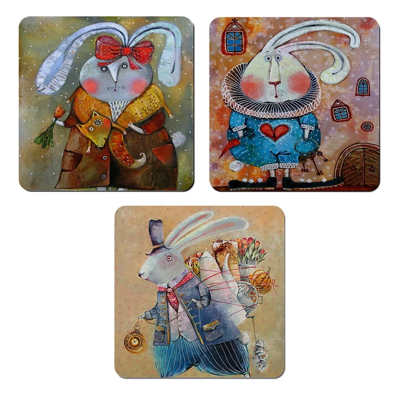 مگنت صباطرح مدل خرگوشک های فانتزی کد M1310 مجموعه 3 عددی