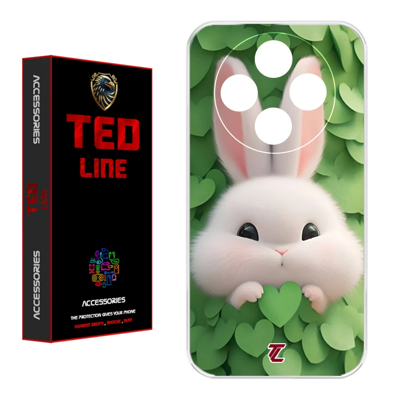 کاور تد لاین طرح خرگوش پشمالو 1109 مناسب برای گوشی موبایل شیائومی Redmi 14C / Poco C75