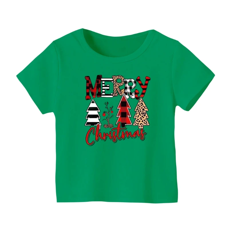 تی شرت آستین کوتاه بچگانه مدل نوشته کریسمس کد 8