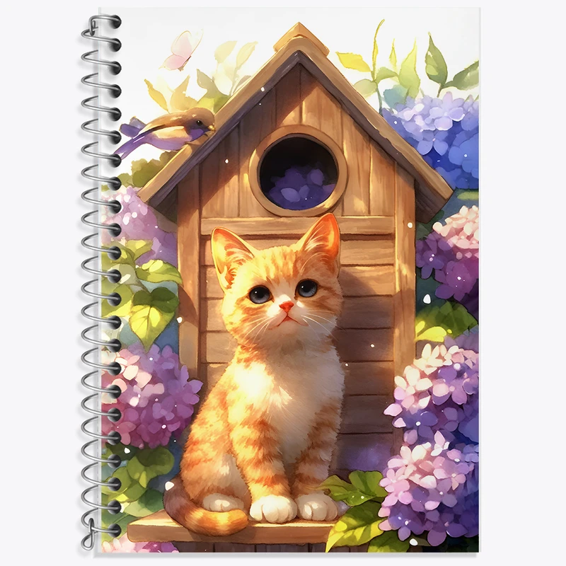 دفتر لغت 50 برگ خندالو طرح گربه بامزه کد F6168