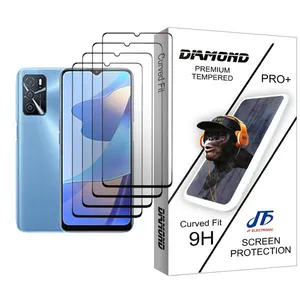 JF Diamond Glass MIX004 Screen Protector For Oppo A54s Pack Of 4