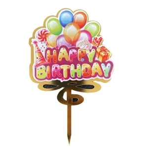 تاپر تزیین کیک مدل هپی برت دی بادکنکی کد 9914