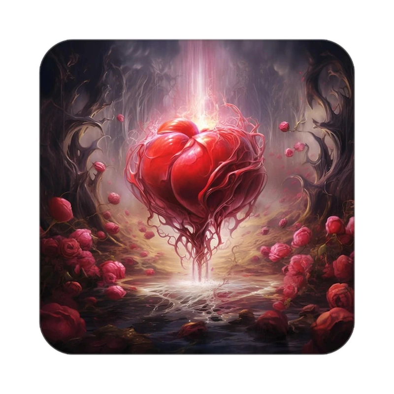 زیر لیوانی کاکتی مدل عاشقانه کد mp11100