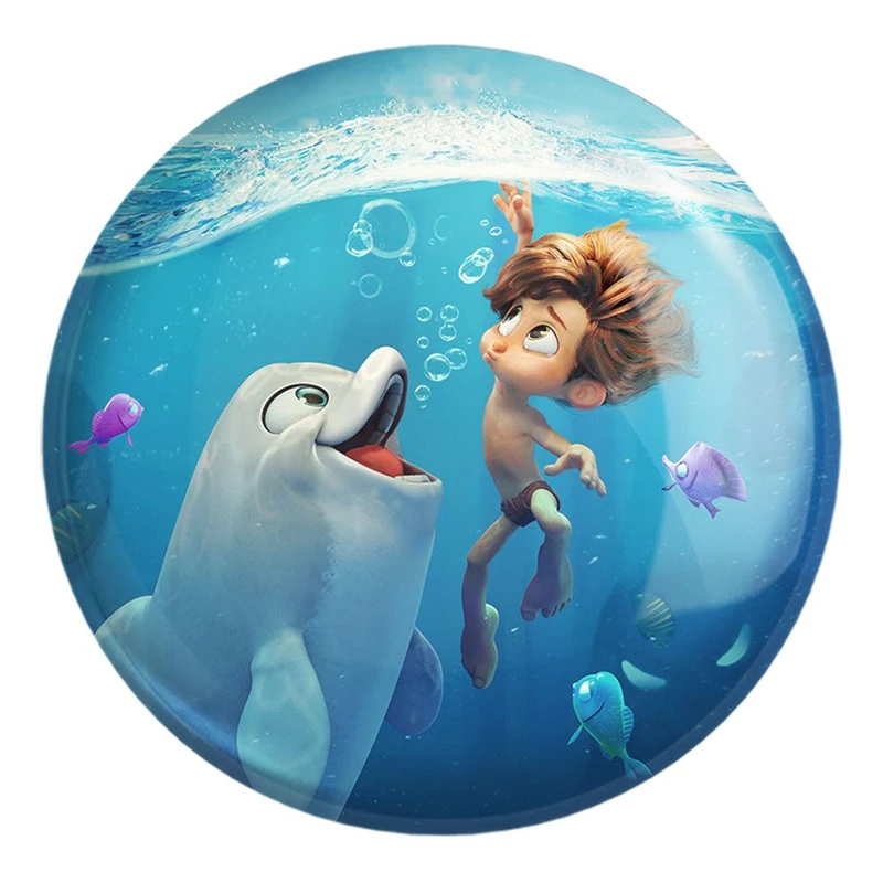 پیکسل خندالو طرح انیمیشن پسر دلفینی کد 26706 مدل بزرگ