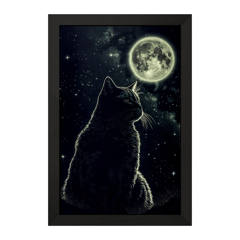 تابلو خندالو مدل گربه (Cat) کد F984