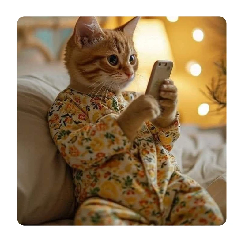 مگنت طرح گربه نارنجی کد 2000238