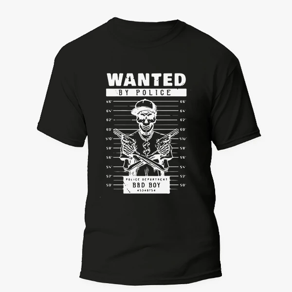 تی شرت آستین کوتاه مردانه مدل گنگ bad boy کد g077