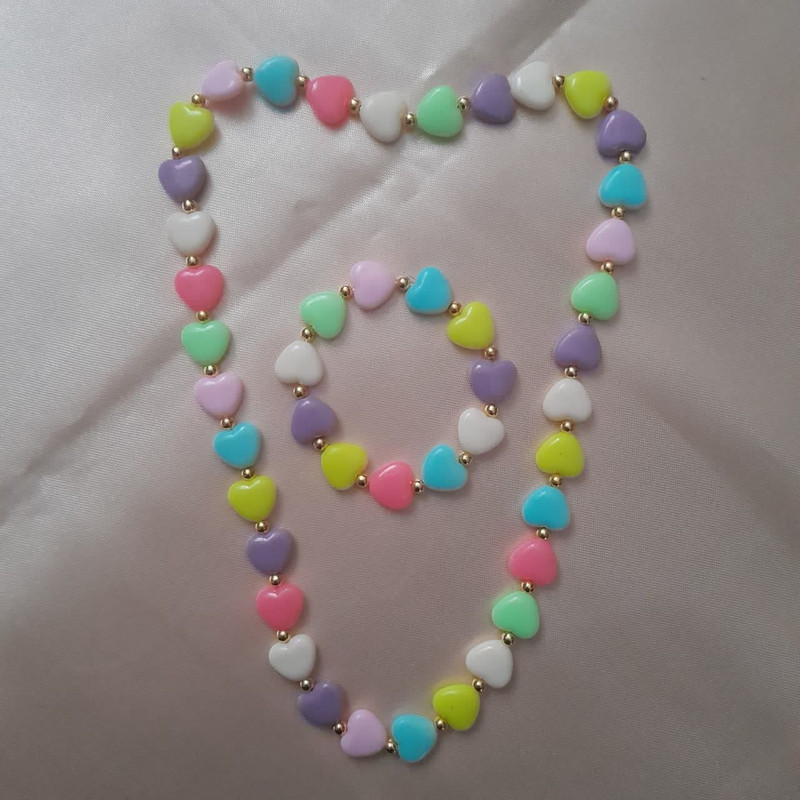 نیم ست دخترانه مدل قلبی