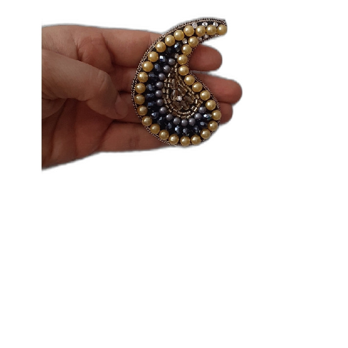 گل سینه زنانه مدل بته جقه گل سینه زنانه مدل بته جقه