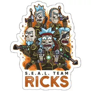 استیکر لپ تاپ مدل SEAL Team Ricks