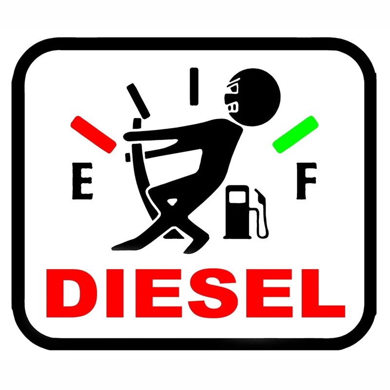 برچسب بدنه خودرو ونگارد طرح باک خالی دیزل کد S0