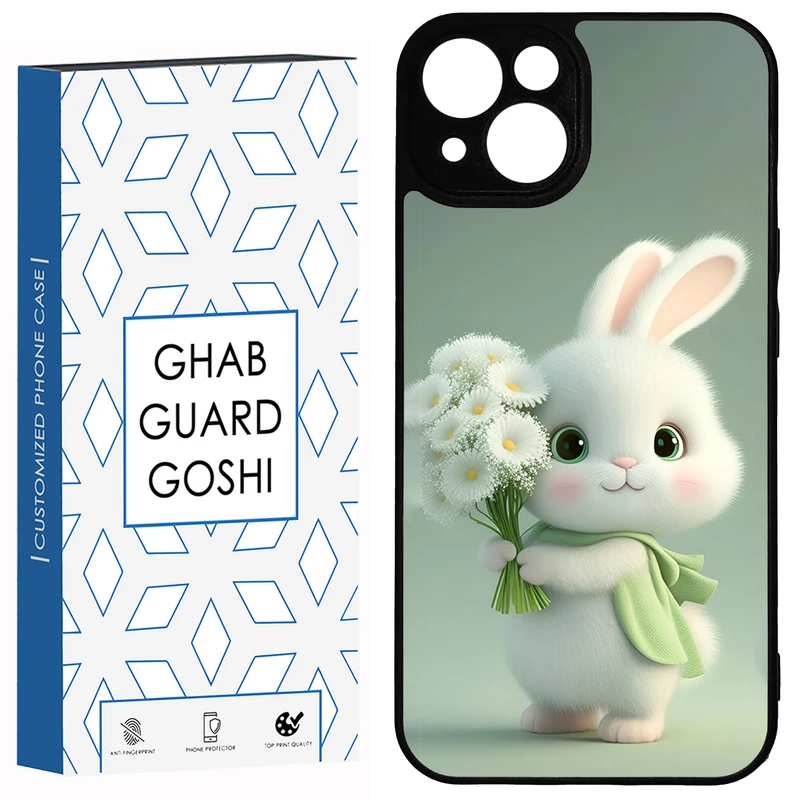 کاور قاب گارد گوشی طرح خرگوش کد TPU-363 مناسب برای گوشی موبایل اپل iPhone 13 / 14
