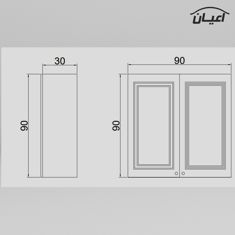 کابینت آشپزخانه اعیان مدل FH CW24