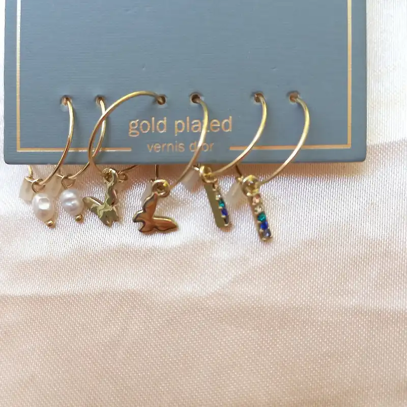 گوشواره زنانه مدل SMR 070 مجموعه 3 عددی