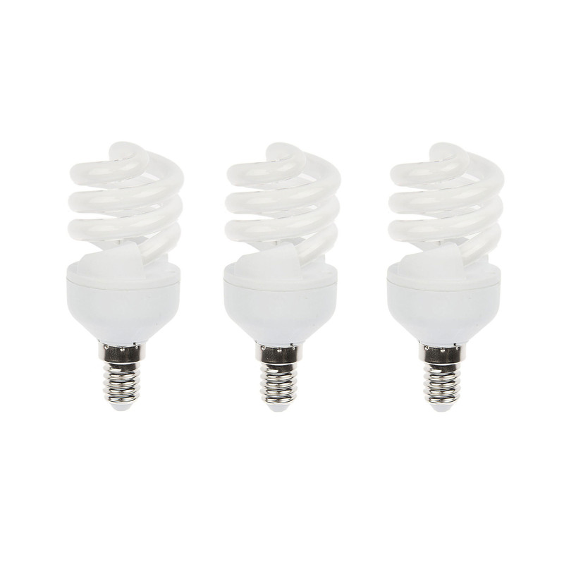 لامپ کم مصرف 11 وات لامپ نور مدل NES-FS-11W پایه E14 بسته 3 عددی